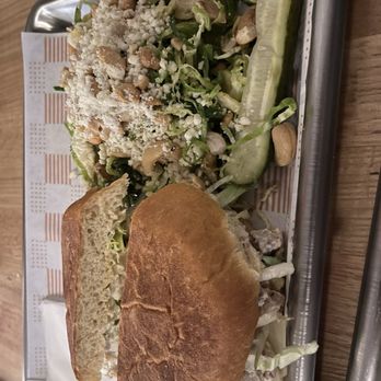 Ed's Delicatessen - Chicken salad sandwich with a side of Brussel sprouts - Delis Near Me - Edwardsville, Illinois Ed's Delicatessen - Chicken salad sandwich with a side of Brussel sprouts - Delis Near Me - Edwardsville, Illinois