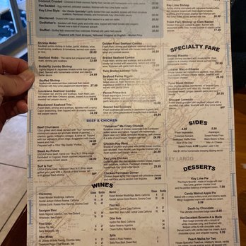 Hobo's Cafe - Menu front (Dec 2022) - New American Near Me - Key Largo, Florida