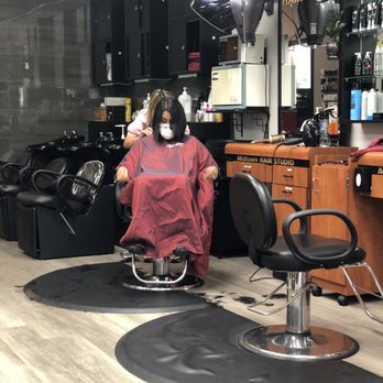 Midtown Hair Studio - Not too crowded and everyone wore masks, definitely 6 ft apart. - Hair Salons Near Me - Palo Alto, California