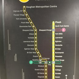 Line 1 on the Toronto Subway Line 1 on the Toronto Subway