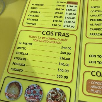 Taquería Puerto Mixe Oaxaca - Menu - Tacos Near Me - México, D.F., DIF Taquería Puerto Mixe Oaxaca - Menu - Tacos Near Me - México, D.F., DIF
