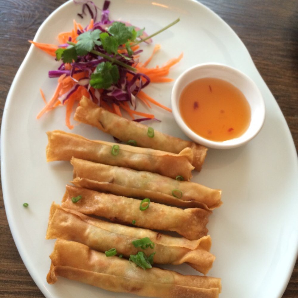Summer Buffalo - Egg roll appetizer. Tastes great and lite. - Thai Near Me - Burbank, California Summer Buffalo - Egg roll appetizer. Tastes great and lite. - Thai Near Me - Burbank, California