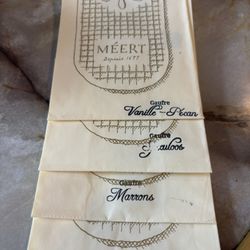 Meert - These are the four types of waffles we tried. My favorite was the pistachio-cherry.
