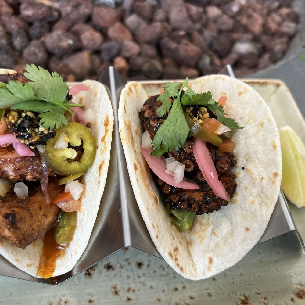 Octopus tacos