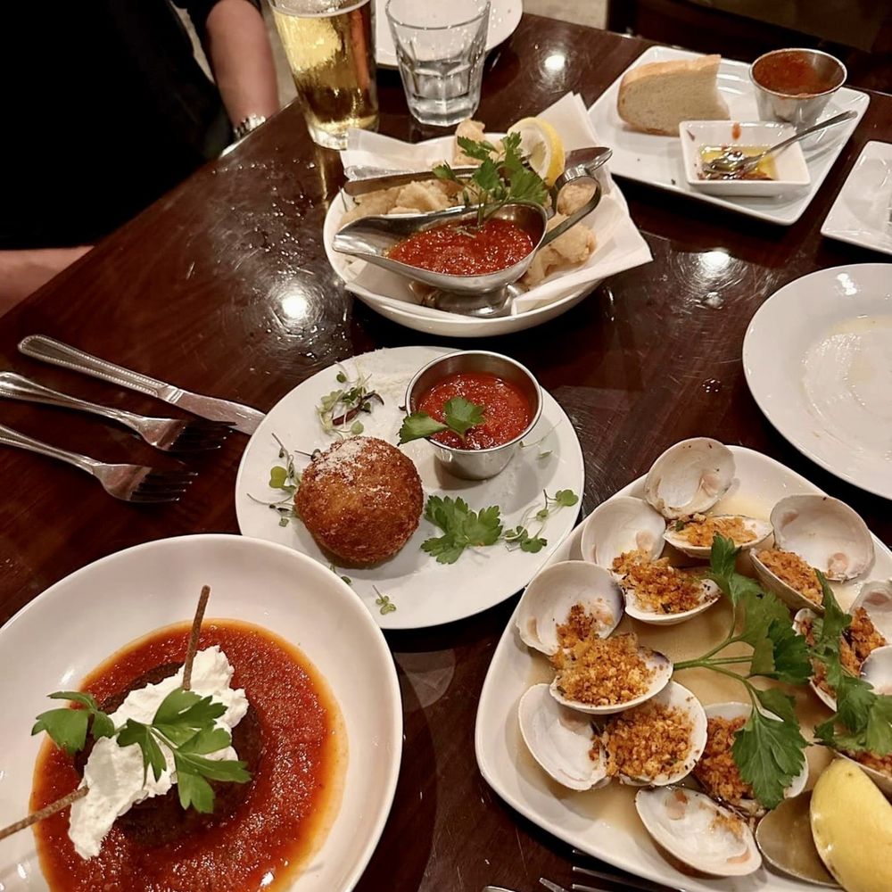 Parmesan Pete's Italian Kitchen - The meatball, rice, ball, calamari, and clams casino - Italian Near Me - Naples, Florida Parmesan Pete's Italian Kitchen - The meatball, rice, ball, calamari, and clams casino - Italian Near Me - Naples, Florida