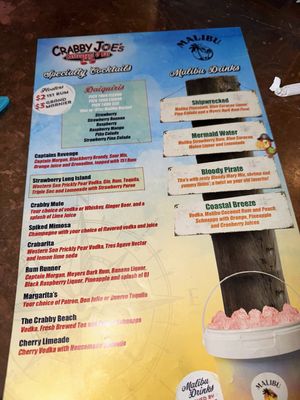 Menu photo 6 Crabby Joe's Dockside Lakeside Marblehead, OH