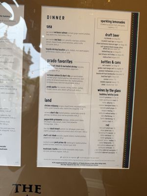 Menu photo 1 The Prado at Balboa Park San Diego, CA Menu photo 1 The Prado at Balboa Park San Diego, CA