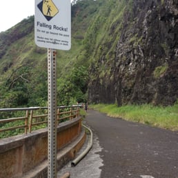 The sign says "Do not go past this point" but this is where we used to go down when I was a kid....
