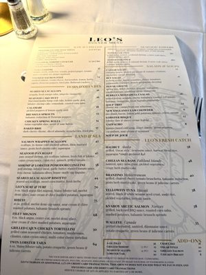 Menu photo 1 Leo's Grand Rapids, MI