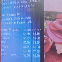 SubDay - Menu