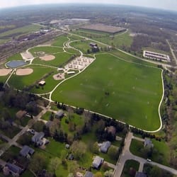 Case-Barlow Farm - Drone aerial view of Barlow Farm Park