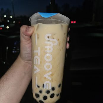 Smoove Tea - A2 with 25% sweetness! It's very delicious. Boba green tea! - Bubble Tea Near Me - Chula Vista, California