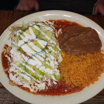 Chilaquilicious - The green enchiladas with rice and beans. - Mexican Near Me - Azusa, California Chilaquilicious - The green enchiladas with rice and beans. - Mexican Near Me - Azusa, California