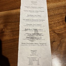 10 course tasting