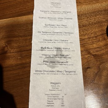 Matsu - 10 course tasting - Japanese Near Me - Oceanside, California
