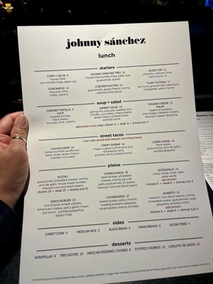Menu photo 6 Johnny Sánchez Lake Charles, LA Menu photo 6 Johnny Sánchez Lake Charles, LA