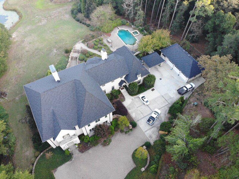 Slide of Hixon's Roofing