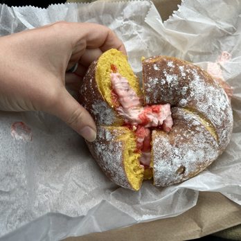 Hamburg Hot Bagels - French toast bagel with strawberry cream cheese - Bagels Near Me - Hamburg, New Jersey