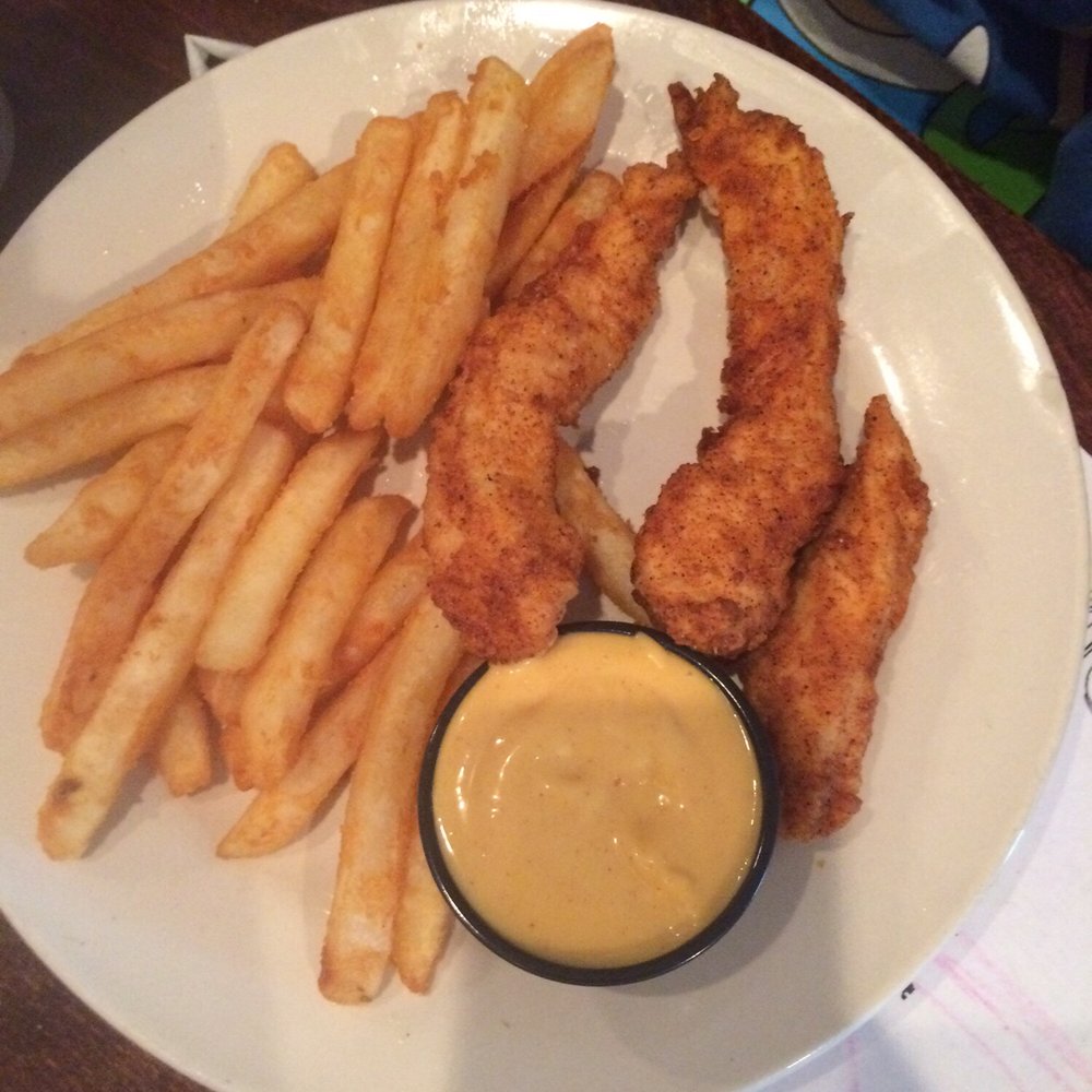 The Station - Chicken finger plate for the kids. Guess what? It's real chicken and has flavor. Not processed!!! - American Near Me - Americus, Georgia The Station - Chicken finger plate for the kids. Guess what? It's real chicken and has flavor. Not processed!!! - American Near Me - Americus, Georgia