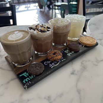 Zen Coffee Company - The Girl Scout cookie flight. - Coffee & Tea Near Me - Omaha, Nebraska Zen Coffee Company - The Girl Scout cookie flight. - Coffee & Tea Near Me - Omaha, Nebraska