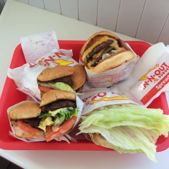 In-N-Out Burger - Protein style wrapped in lettuce cuz I don't like the bunz... - Burgers Near Me - Santee, California In-N-Out Burger - Protein style wrapped in lettuce cuz I don't like the bunz... - Burgers Near Me - Santee, California