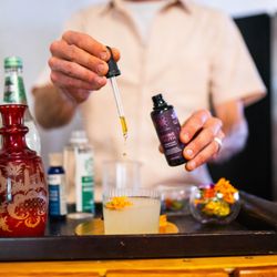 SAN Center - Get the recipe for this insanely good Palo Santo Smoked mocktail on our blog at lotuswei.com.