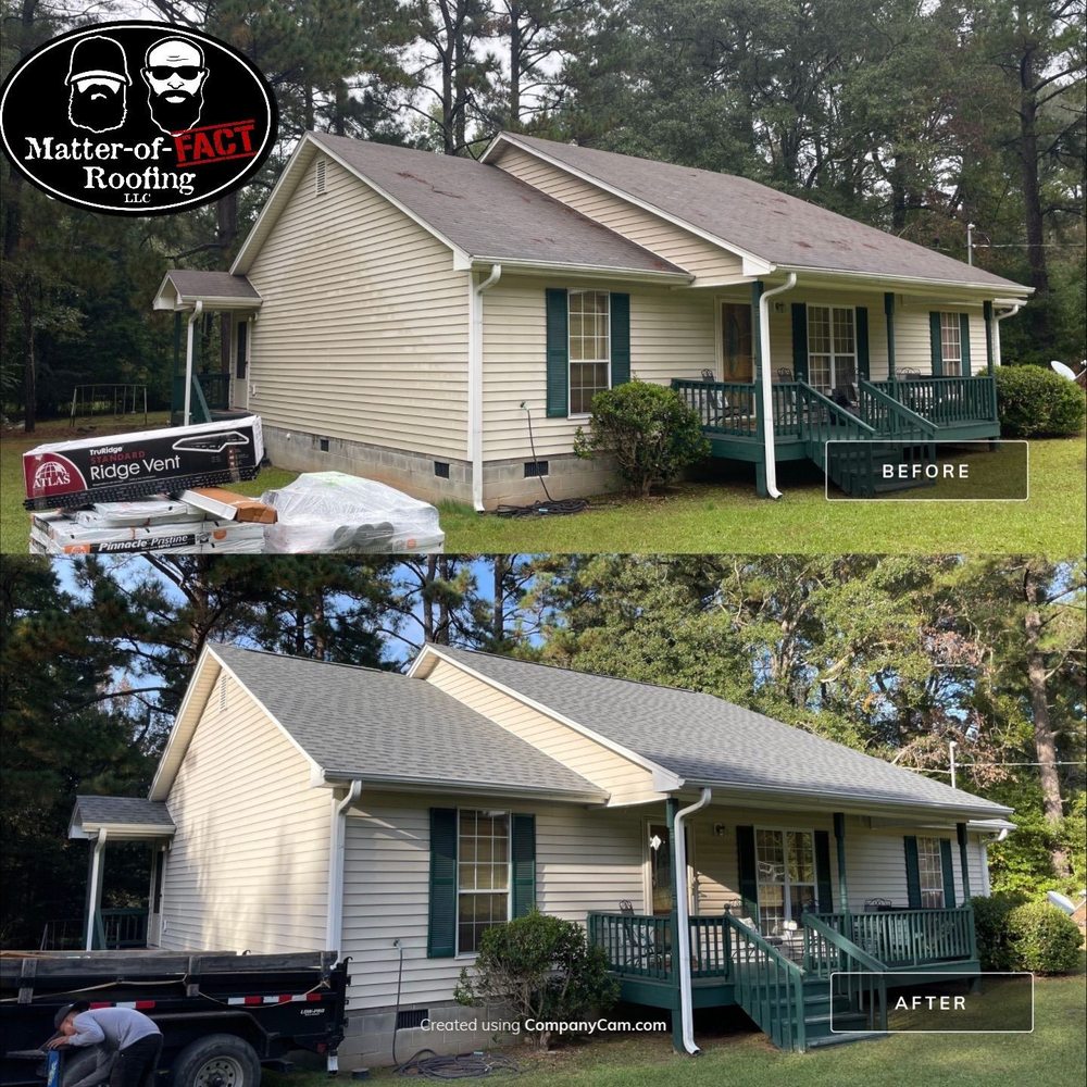 Slide of Matter-of-Fact Roofing