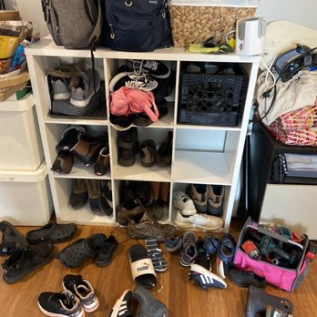 Humble Hive Cleaning - Shoe Cubby BEFORE - Home Cleaning Near Me Humble Hive Cleaning - Shoe Cubby BEFORE - Home Cleaning Near Me
