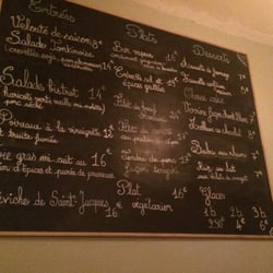 La Roulotte - Le menu