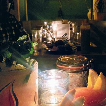Rhum Corner - Two rhum Negroni slushies, a Mai Tai, and some candle/neon light. - Caribbean Near Me - Toronto, Ontario Rhum Corner - Two rhum Negroni slushies, a Mai Tai, and some candle/neon light. - Caribbean Near Me - Toronto, Ontario