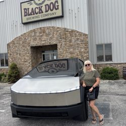 Black Dog Brewing Company - Cyber truck at black dog