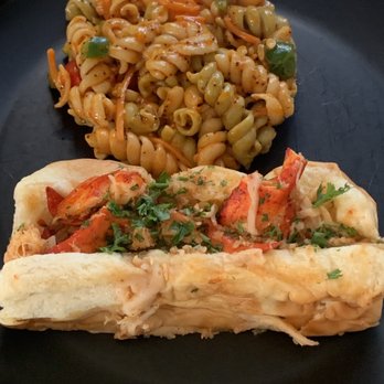 On The Bay - Lobster Roll and pasta salad - Breakfast & Brunch Near Me - New Baltimore, Michigan On The Bay - Lobster Roll and pasta salad - Breakfast & Brunch Near Me - New Baltimore, Michigan