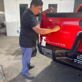 Hector dent removal - Almost done. - Mobile Dent Repair Near Me