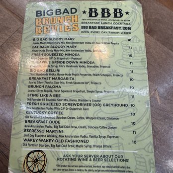 Big Bad Breakfast - Middletown - Happy hour menu - Breakfast & Brunch Near Me - Middletown, Kentucky Big Bad Breakfast - Middletown - Happy hour menu - Breakfast & Brunch Near Me - Middletown, Kentucky