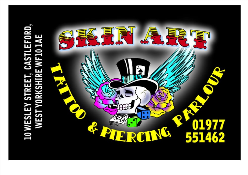SKIN ART TATTOO STUDIO 10 Wesley Street, Castleford, West Yorkshire