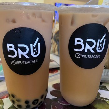 Bru Tea Cafe - Boba milk tea & Dark roast oolong tea - Bubble Tea Near Me - Elk Grove, California