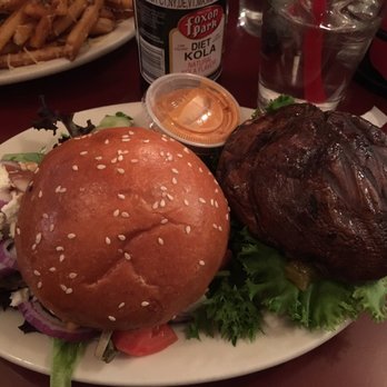 Dutch Boy Burger - Portabella sandwich + side salad - Burgers Near Me - Brooklyn, New York