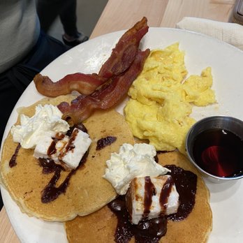 Benedict's - S'mores pancakes part of Jimmy special - Breakfast & Brunch Near Me - Rochester, Minnesota