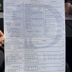 Wildflowers New York Bistro - Menu