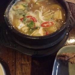 Tofu bean paste soup