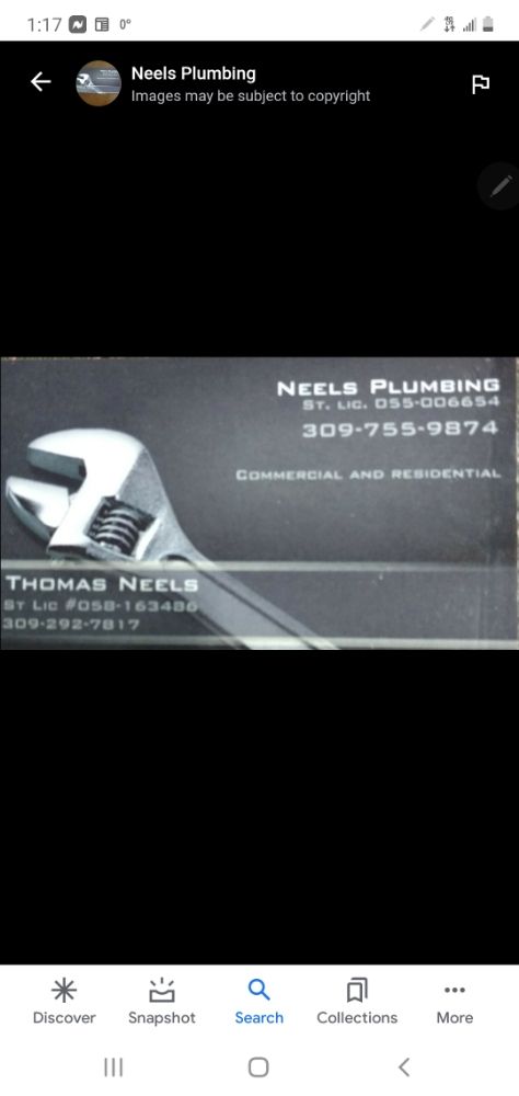 Slide of Neels plumbing