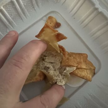 Teriyaki Wok 8 - inside crab rang goon, literally not even a spoonful, be lucky if it was a teaspoon - Japanese Near Me - Granite Falls, Washington Teriyaki Wok 8 - inside crab rang goon, literally not even a spoonful, be lucky if it was a teaspoon - Japanese Near Me - Granite Falls, Washington