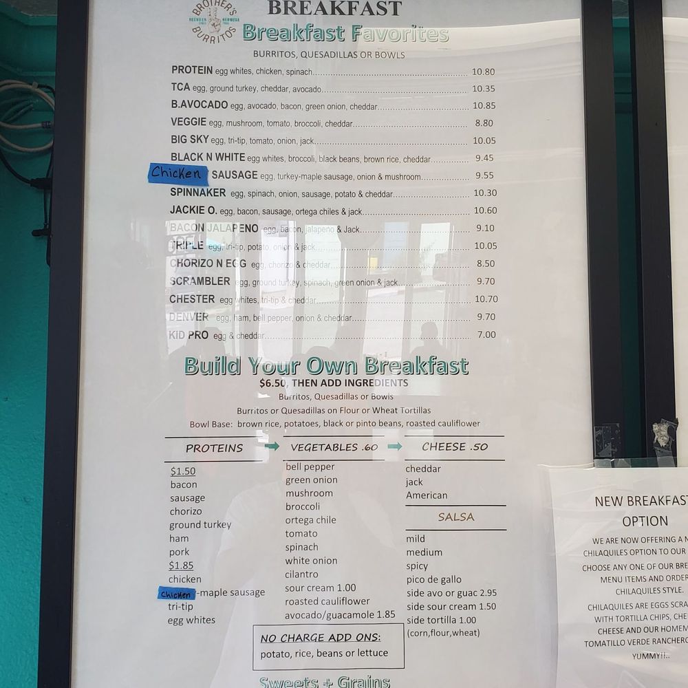Brother's Burritos - Breakfast Menu - Mexican Near Me - Hermosa Beach, California Brother's Burritos - Breakfast Menu - Mexican Near Me - Hermosa Beach, California