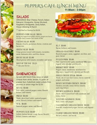 Menu photo 4 Pepper's Cafe Toronto, ON