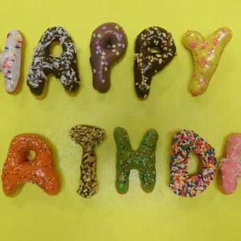 Keller Donuts & Munchies - Special Message Donut! $1.35 per letter. Order at least a day in advance. We also have numbers, hearts, stars, etc. Upon request. - Donuts Near Me - Keller, Texas