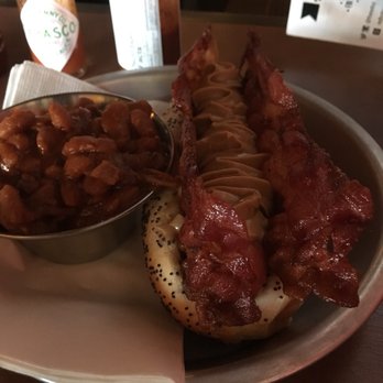 Red Hot - Hound Dog hotdog and baked beans side - Hot Dogs Near Me - Tacoma, Washington Red Hot - Hound Dog hotdog and baked beans side - Hot Dogs Near Me - Tacoma, Washington