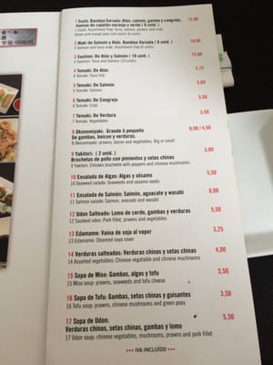 Menu photo 6 Tao Tao Valencia, V