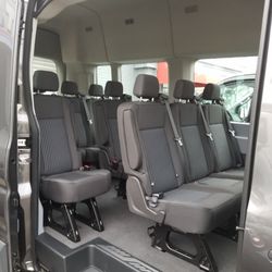 Limo Services in Maine - Wedding van interior
