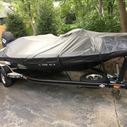 Midwest Auto Tops & Upholstery - Custom boat cover.