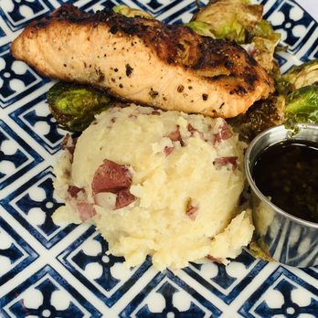 Rooney's Oceanfront Restaurant - Salmon with chimichurri - Seafood Near Me - Long Branch, New Jersey